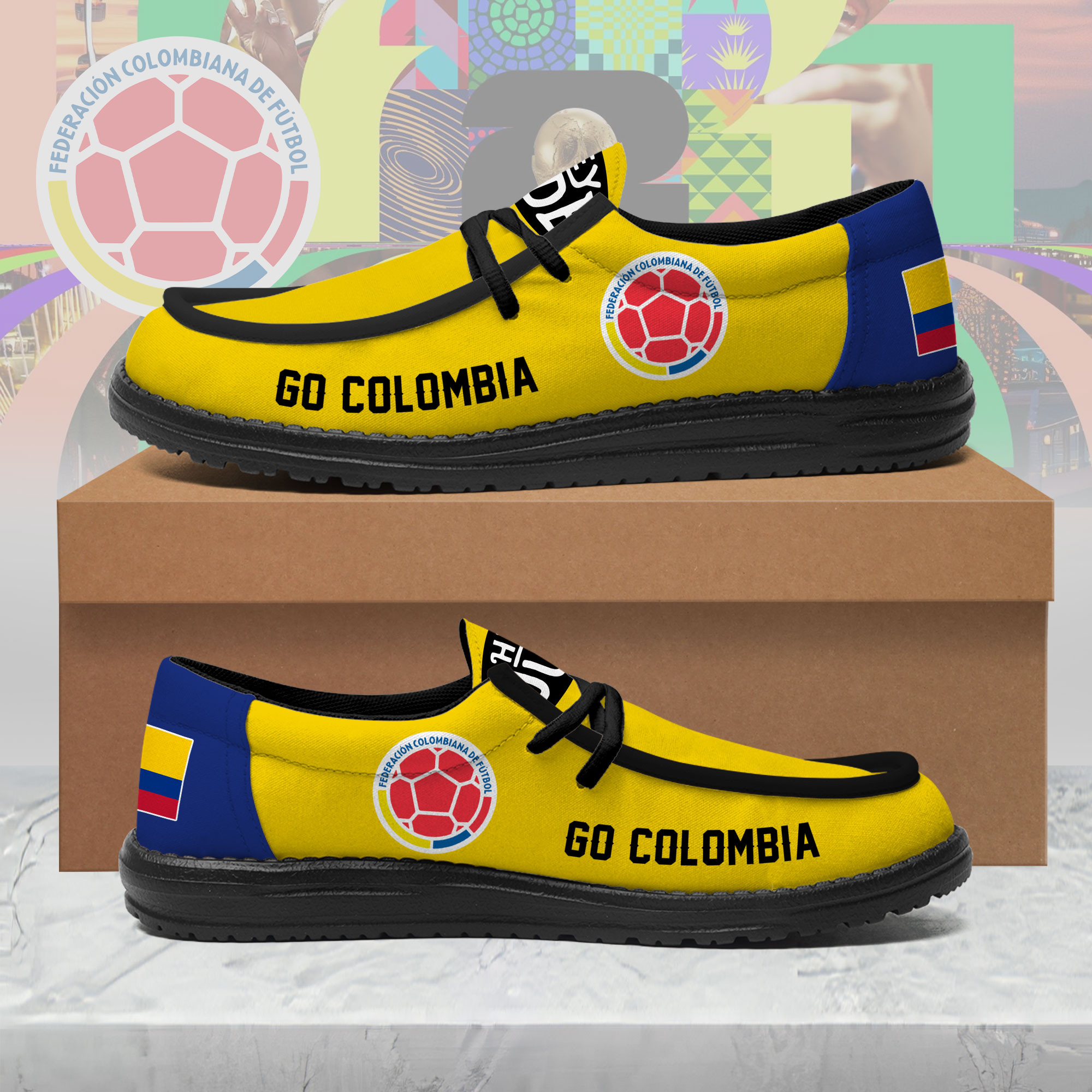 Colombia x Premium World Cup 2026 National Team Loafer Shoes – Limited Edition TTH190525 - Image 2