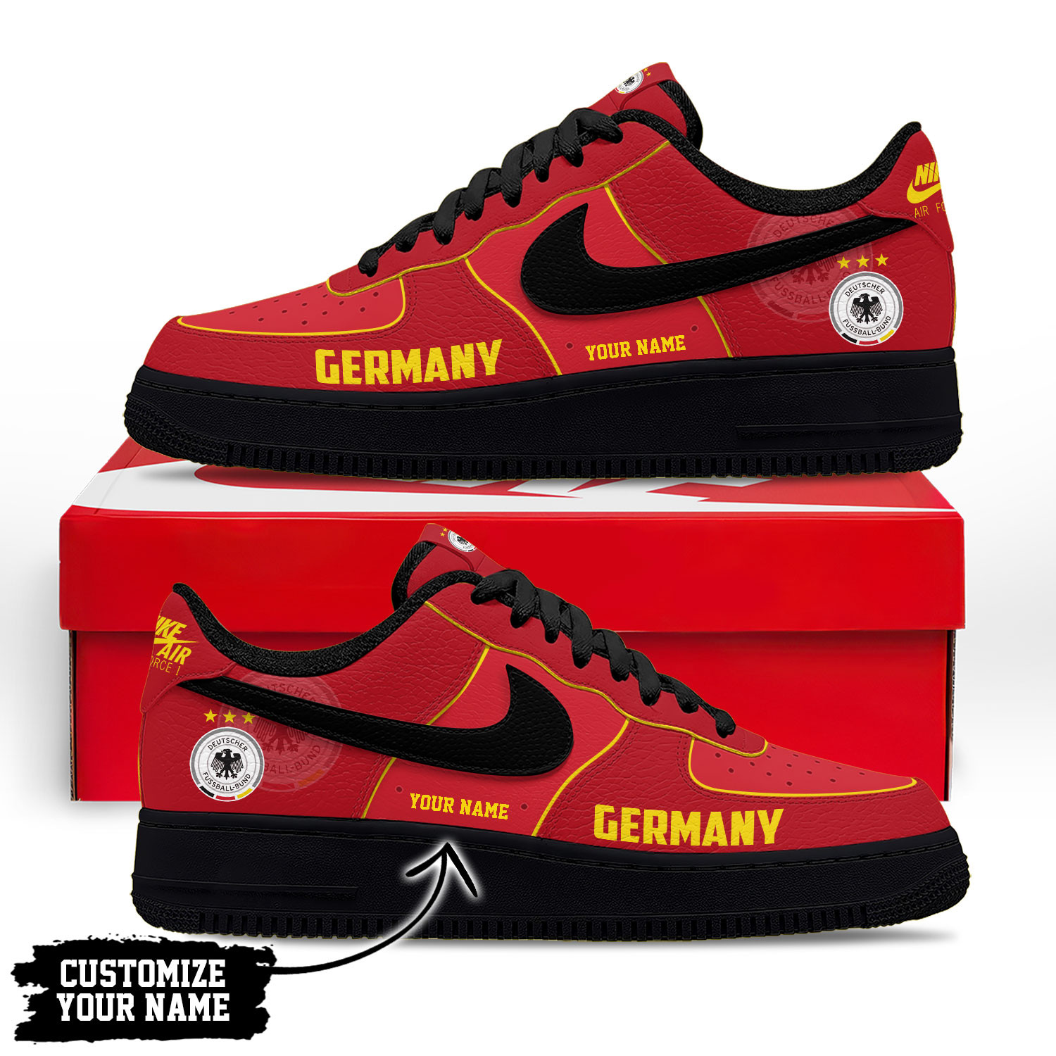 Germany – Premium World Cup 2026 Soccer Fan AF1 Shoes – Limited Edition TTH190511 - Image 2
