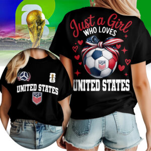 United States | Premium World Cup 2026 Just a Girl Who Loves Soccer Shirt TTH210567
