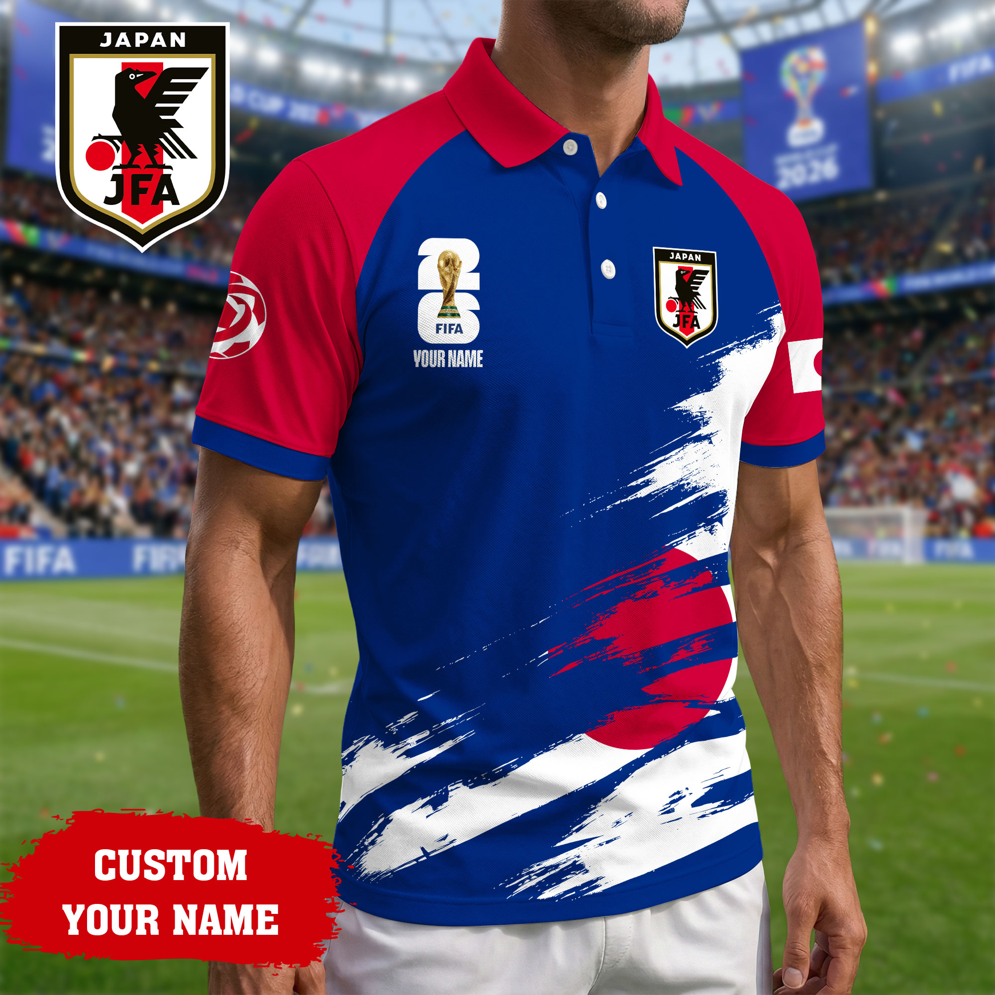Japan | Premium Road to World Cup 2026 Polo Shirt TTH210556 - Image 2