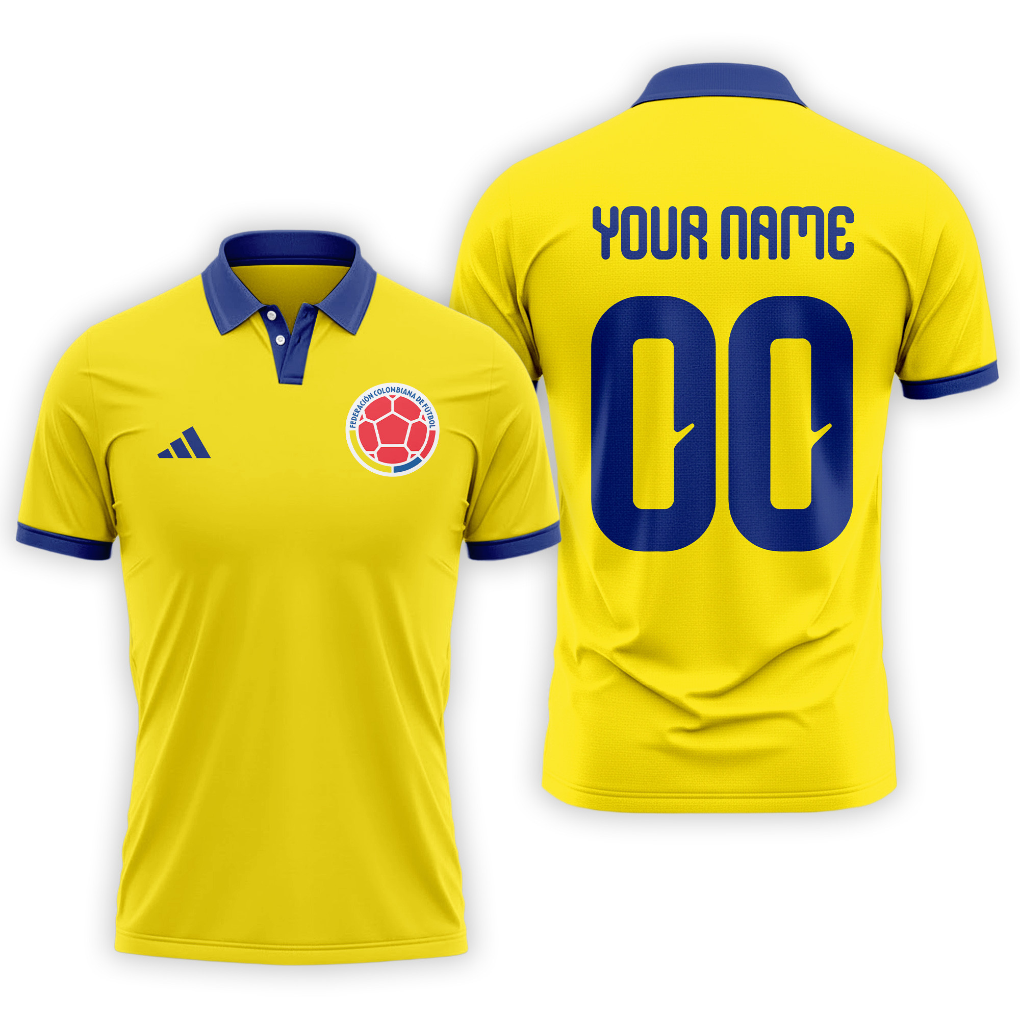 Colombia | Premium World Cup 2026 Fan 3D Polo TTH210561 - Image 2