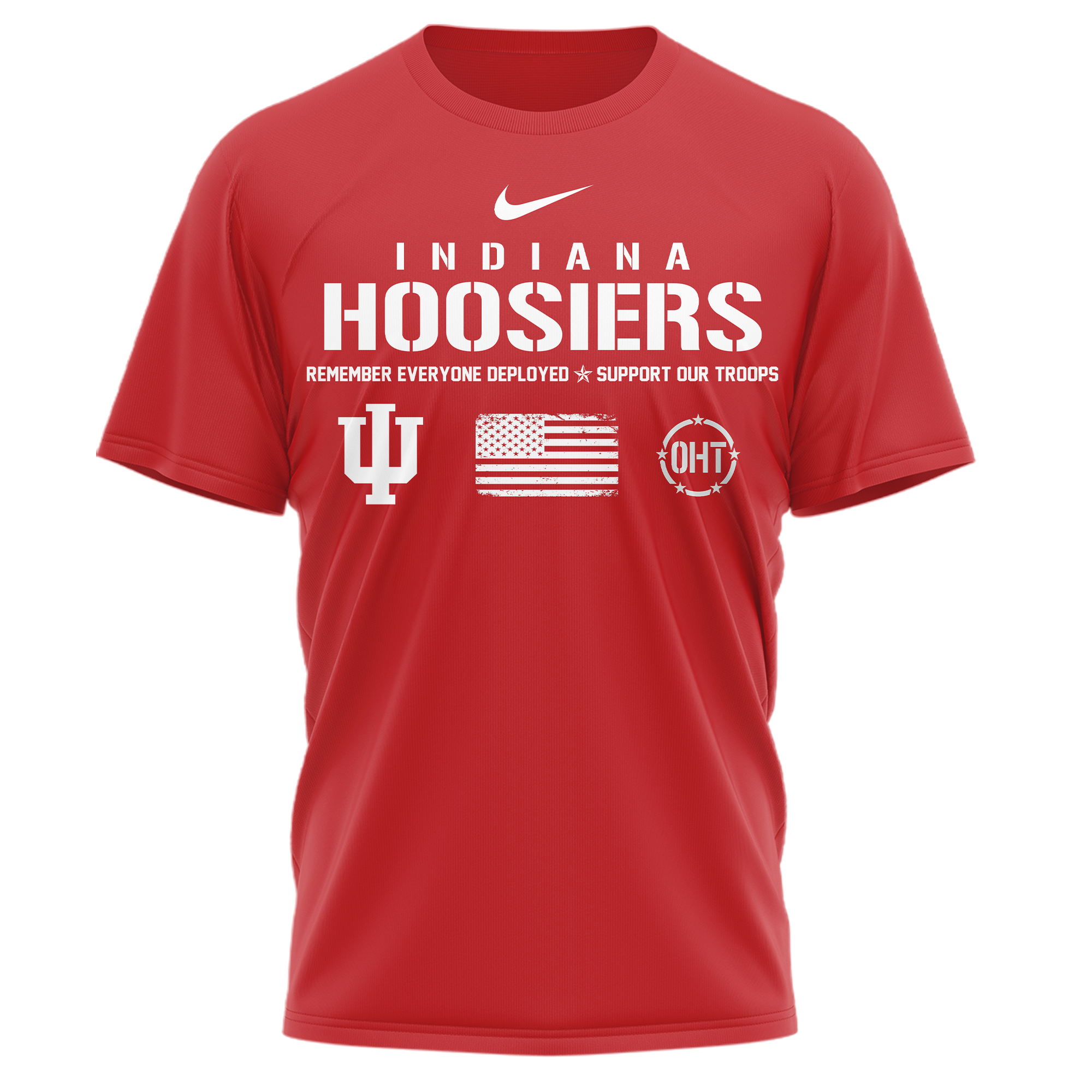 Indiana Hoosiers | Premium NCAA Remember Everyone Deployed 3D Shirt TTH210554