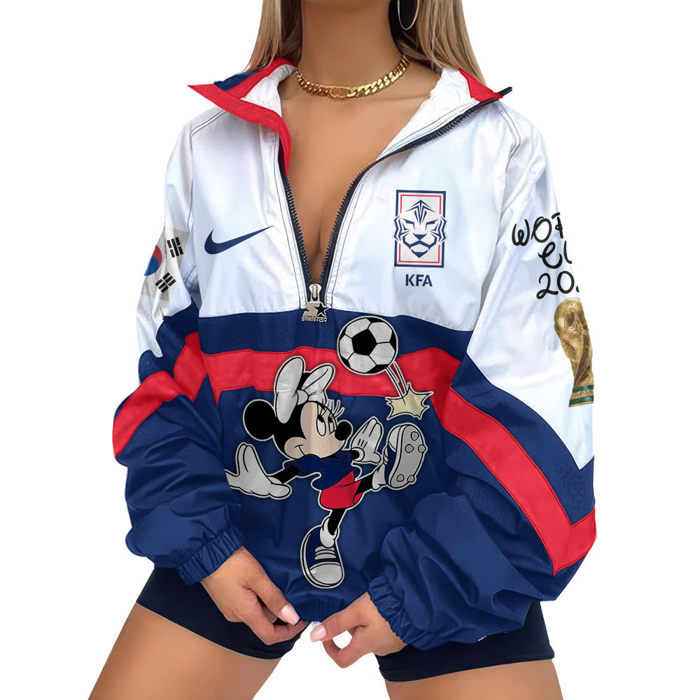 South Korea | Premium Global Football Fever V-Neck Zipper Sweatshirt Jackets TTH210553