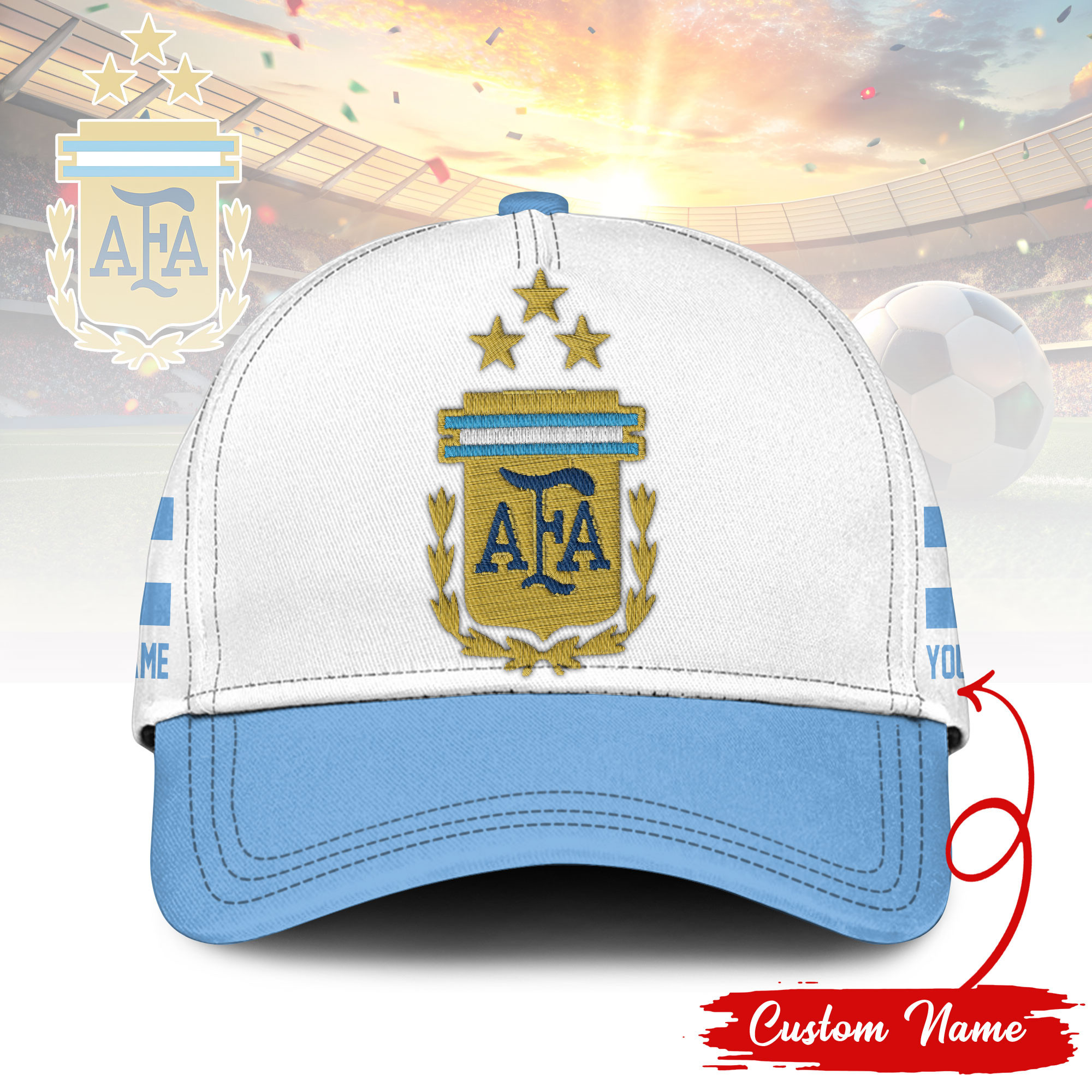 Agrentina | Premium World Cup 2026 Custom Classic Cap TTH210544 - Image 2