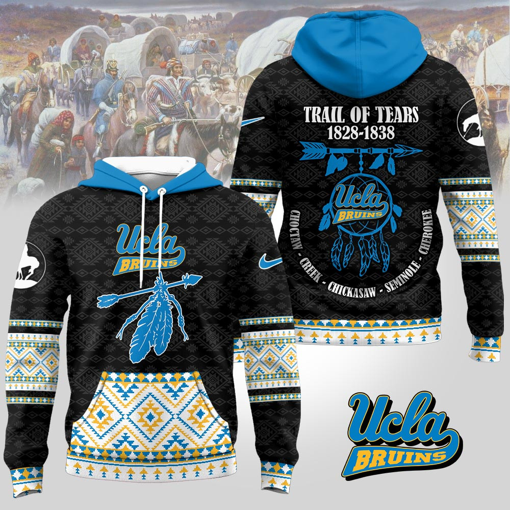 UCLA Bruins | Premium NCAA Trail of Tears Awareness 3D Hoodie TTH2105125 - Image 2