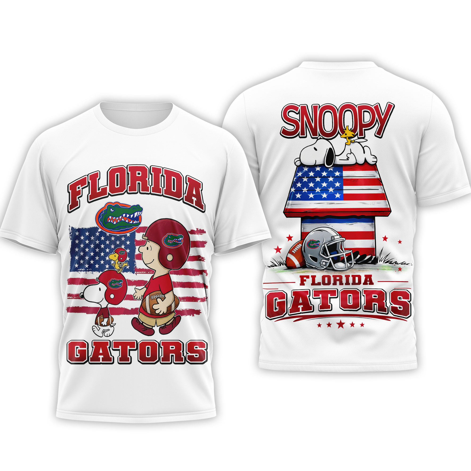 Florida Gators | Premium NCAA America 250 with Snoopy 3D Shirt TTH2105126 - Image 3