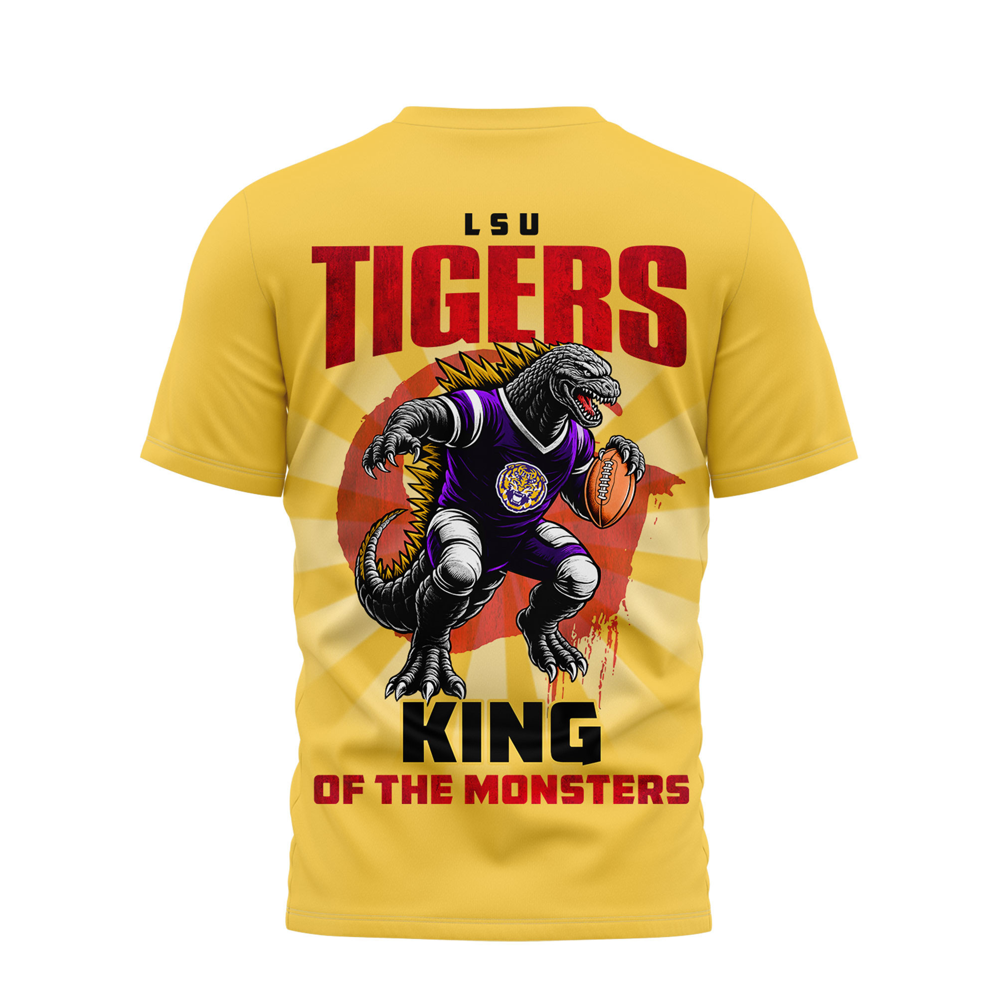 LSU Tigers | Premium NCAA Godzilla King of the Monsters 3D Shirt TTH2105144 - Image 2