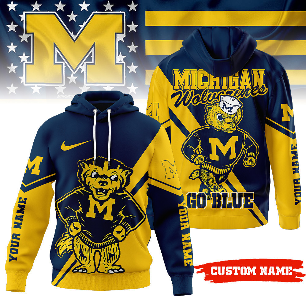 Michigan Wolverines | Premium NCAA Duo Color Hoodie TTH2105147 - Image 2