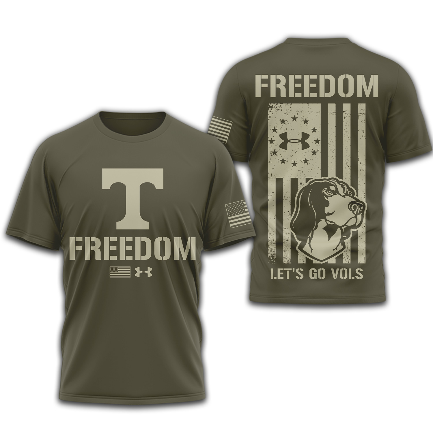 Tennessee Volunteers | Premium NCAA Freedom Under Armour 3D Shirt TTH2105137