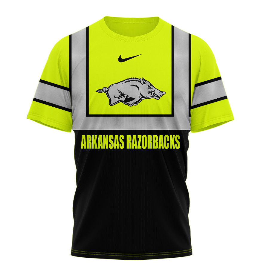 Arkansas Razorbacks | Premium NCAA Hi Vis Safety 3D Shirt TTH2105131 - Image 2