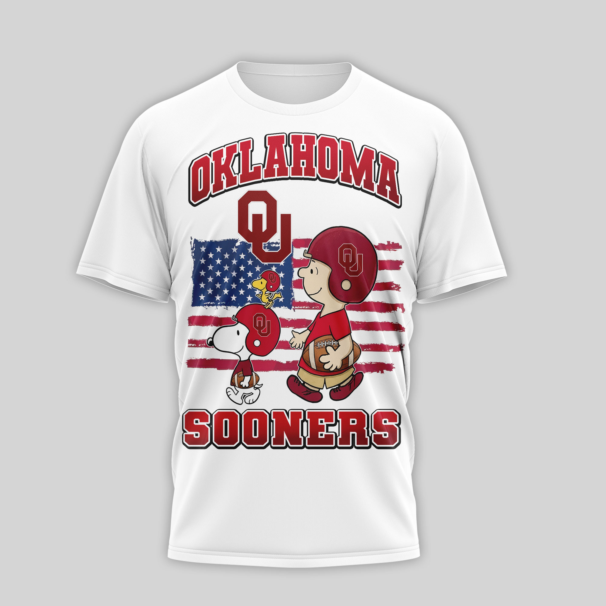 Oklahoma Sooners | Premium NCAA America 250 with Snoopy 3D Shirt TTH2105126