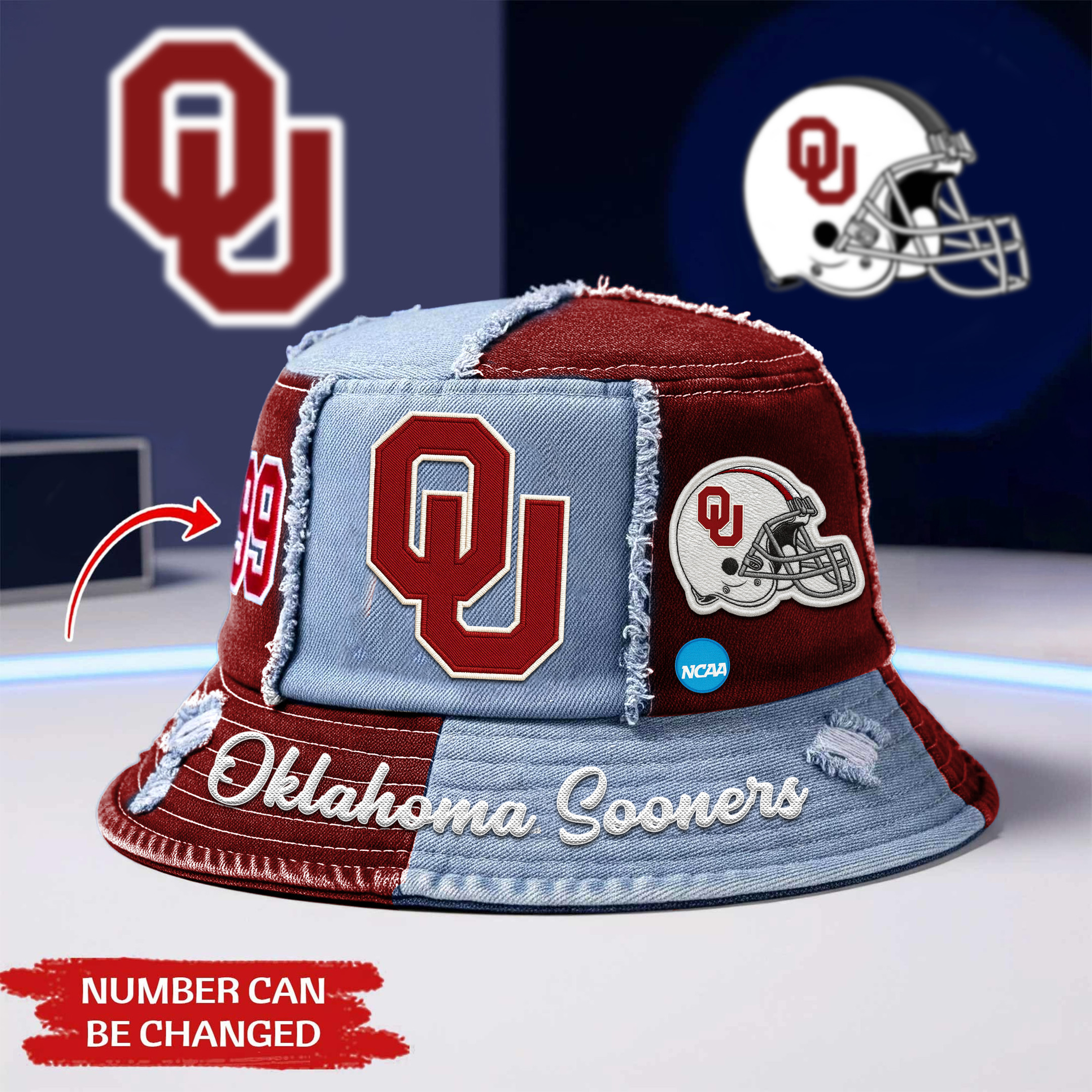 Oklahoma Sooners | Premium Bucket Hat TTH2105123 - Image 2
