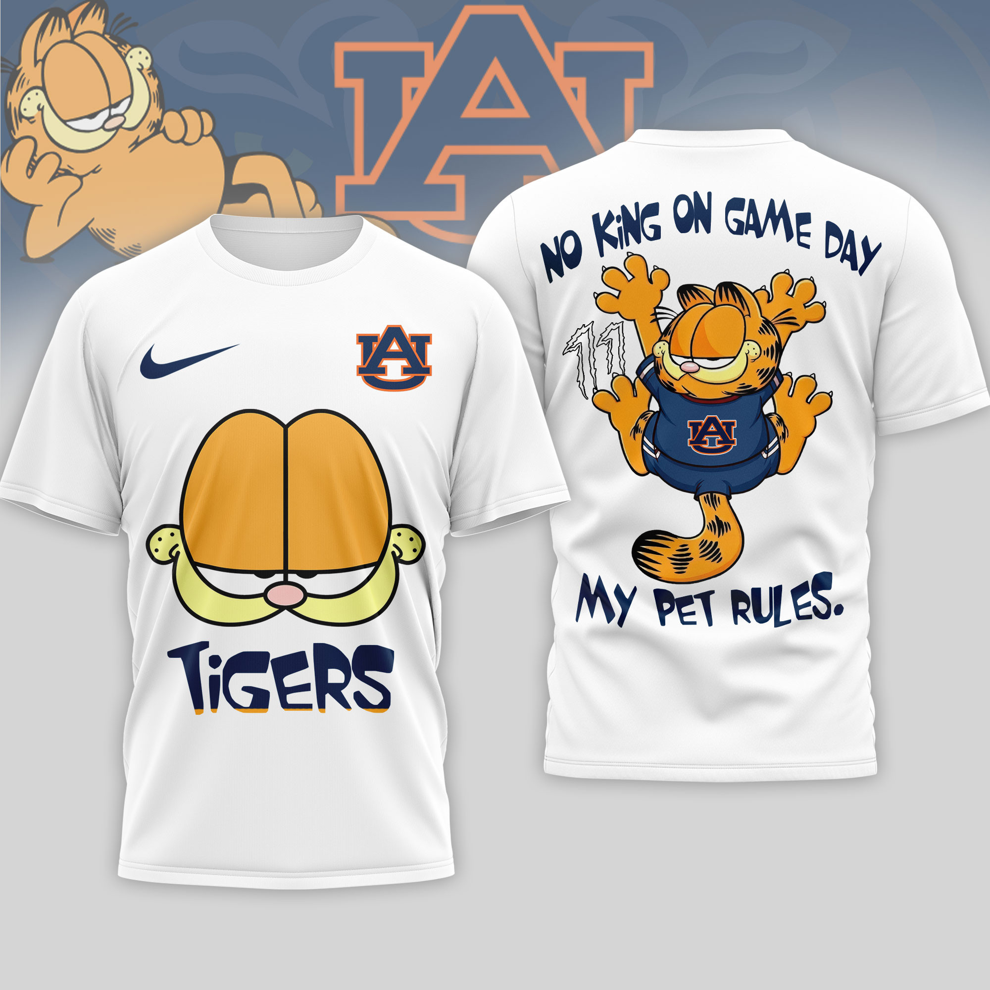 Auburn Tigers | Premium NCAA No King On Game Day 3D Shirt TTH2105164