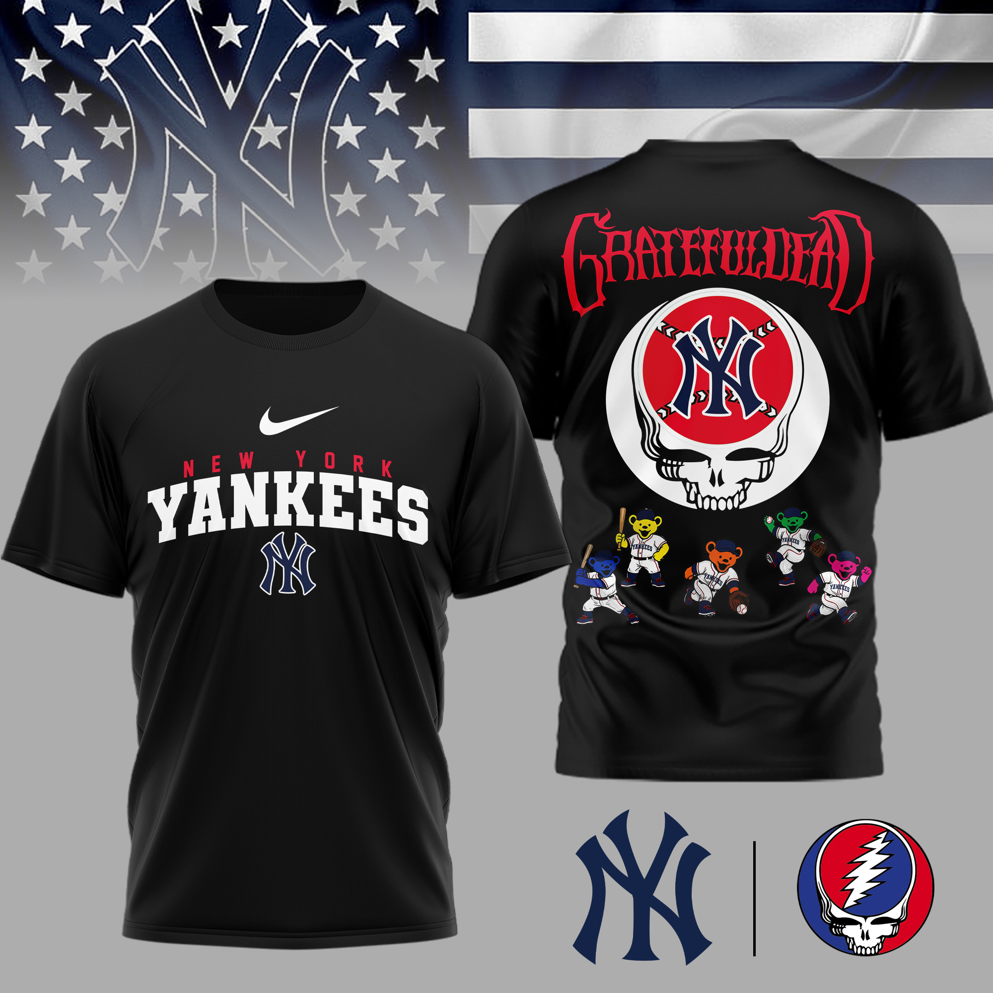 New York Yankees | Premium MLB Deadhead 3D Shirt TTH2105167