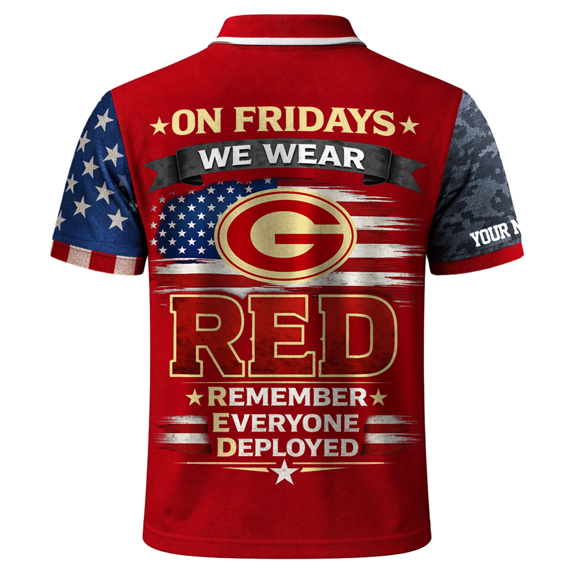 Green Bay Packers | Premium NFL Red Friday Polo Shirt TTH2105146 - Image 3