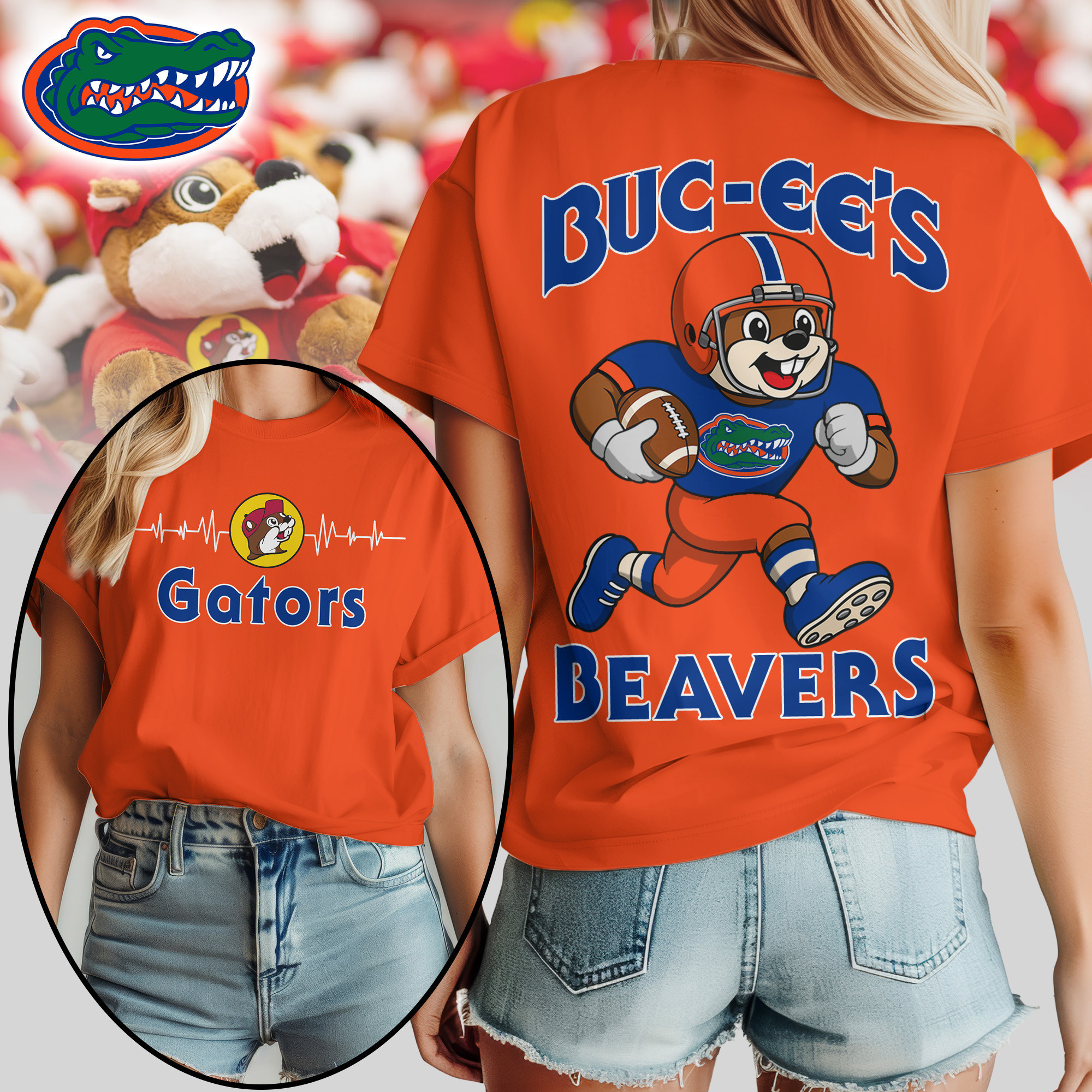 Florida Gators | Premium NCAA Buc-ee’s Beavers Women’s Shirt TTH2105134 - Image 2