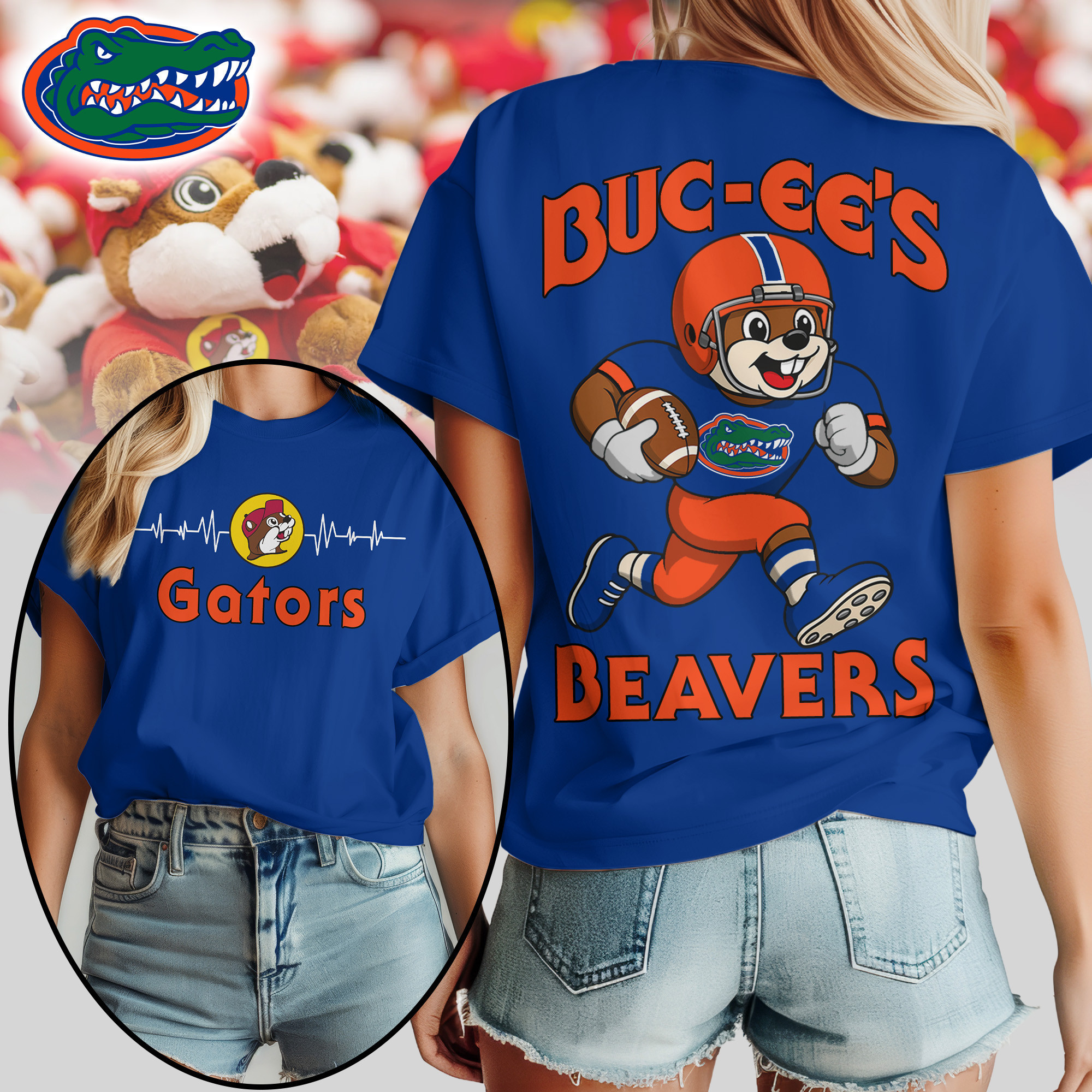 Florida Gators | Premium NCAA Buc-ee’s Beavers Women’s Shirt TTH2105134 - Image 3