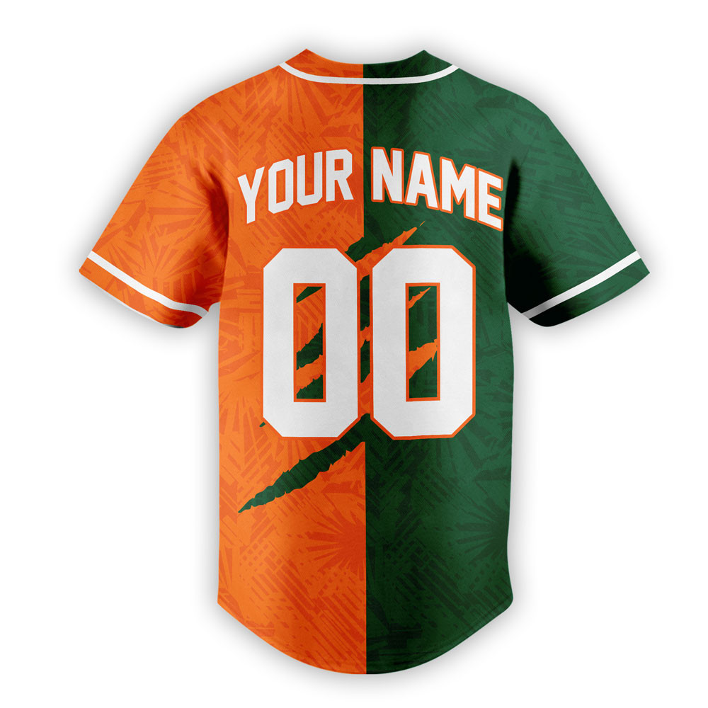 Miami Hurricanes | Premium NCAA Special Split Colors Fan Jersey TTH2105121