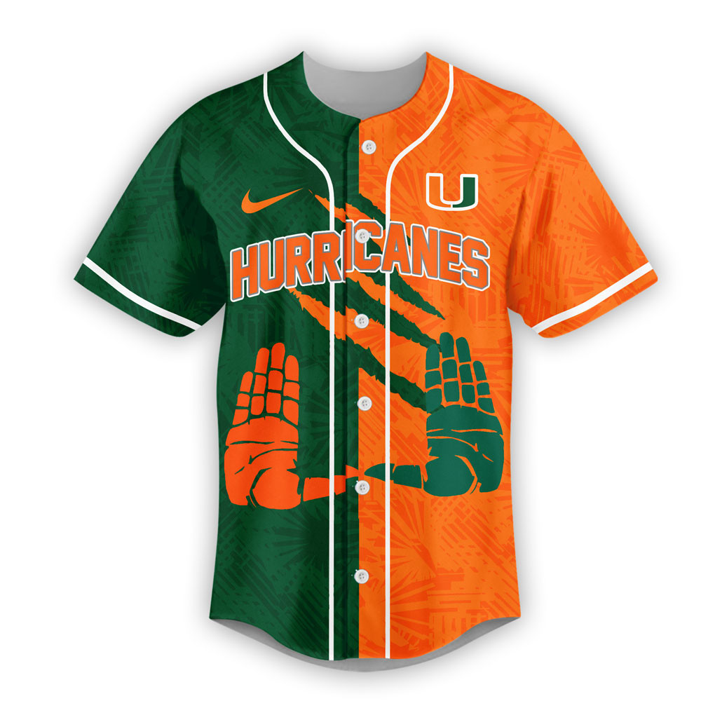 Miami Hurricanes | Premium NCAA Special Split Colors Fan Jersey TTH2105121 - Image 3