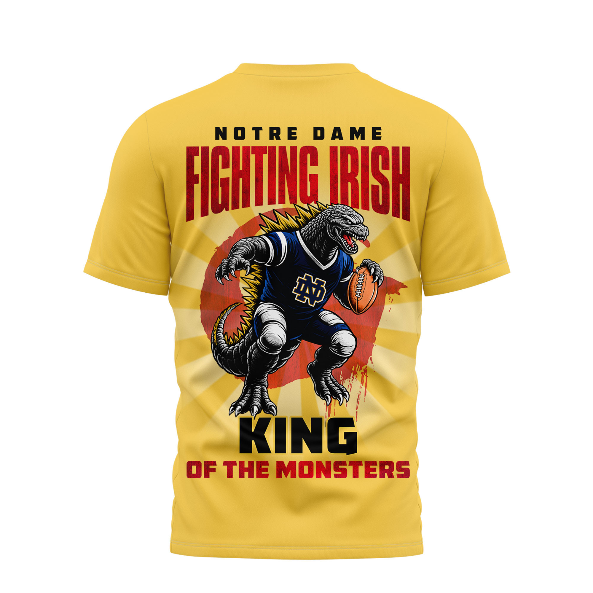 Notre Dame Fighting Irish | Premium NCAA Godzilla King of the Monsters 3D Shirt TTH2105144