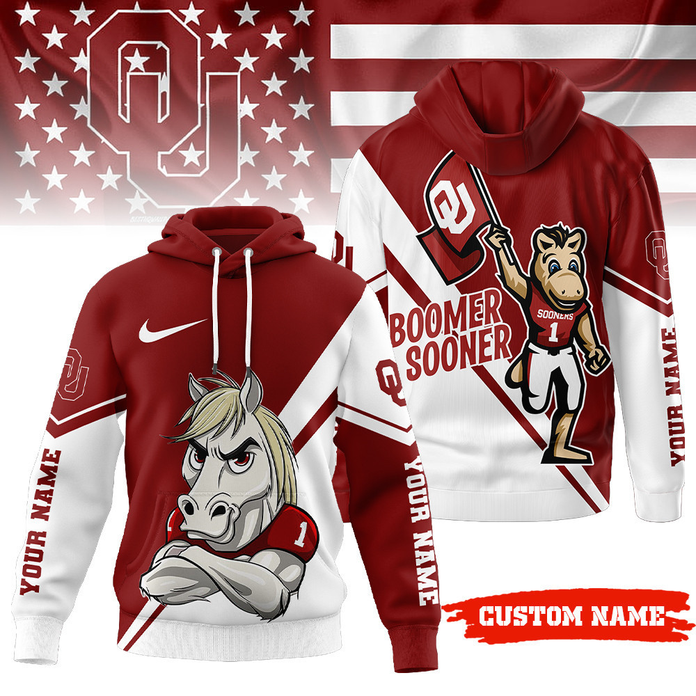 Oklahoma Sooners | Premium NCAA Duo Color Hoodie TTH2105147 - Image 2
