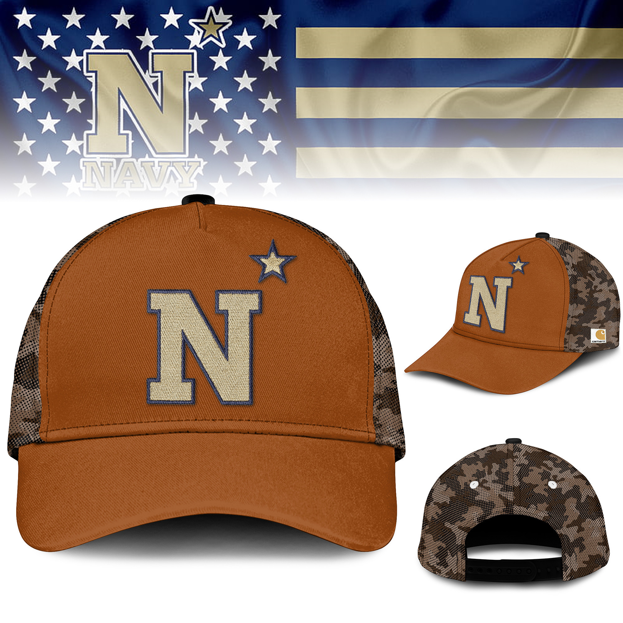Navy Midshipmen | Premium Carhartt Classic Cap TTH2105133 - Image 2