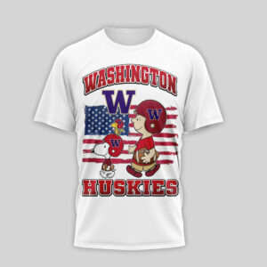 Washington Huskies | Premium NCAA America 250 with Snoopy 3D Shirt TTH2105126