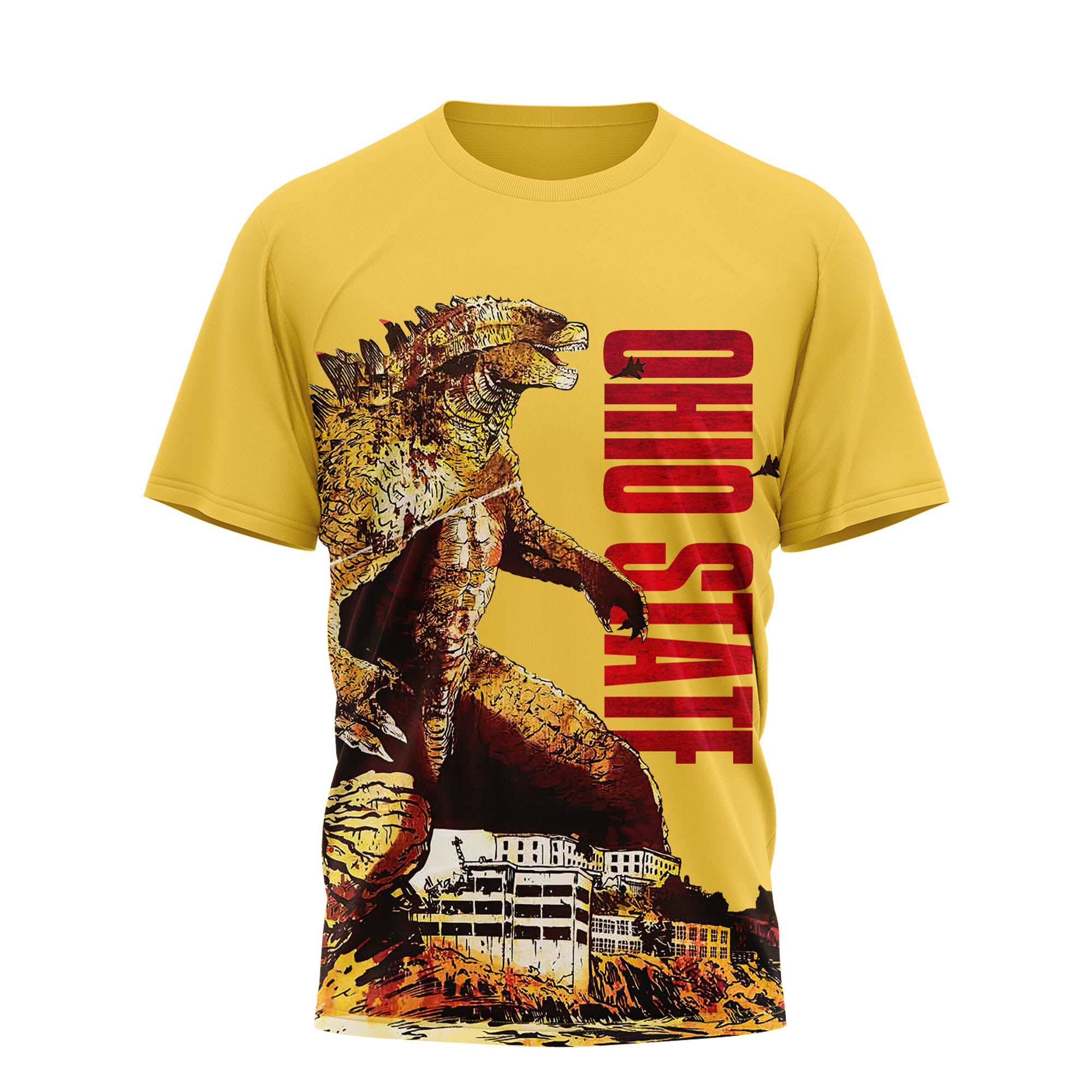 Ohio State Buckeyes | Premium NCAA Godzilla King of the Monsters 3D Shirt TTH2105144