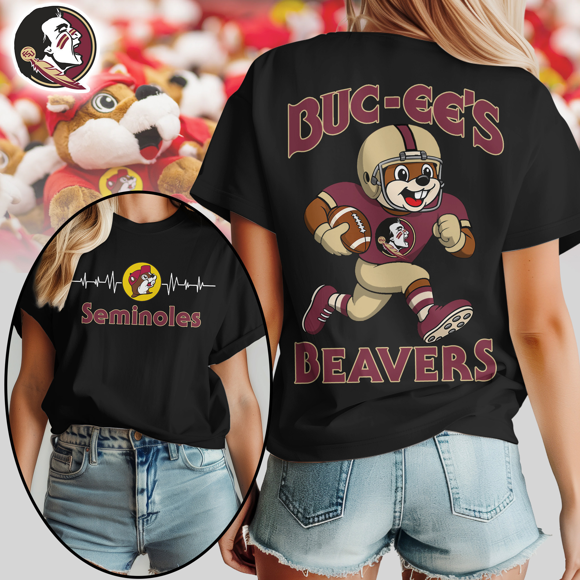 Florida State Seminoles | Premium NCAA Buc-ee’s Beavers Women’s Shirt TTH2105134