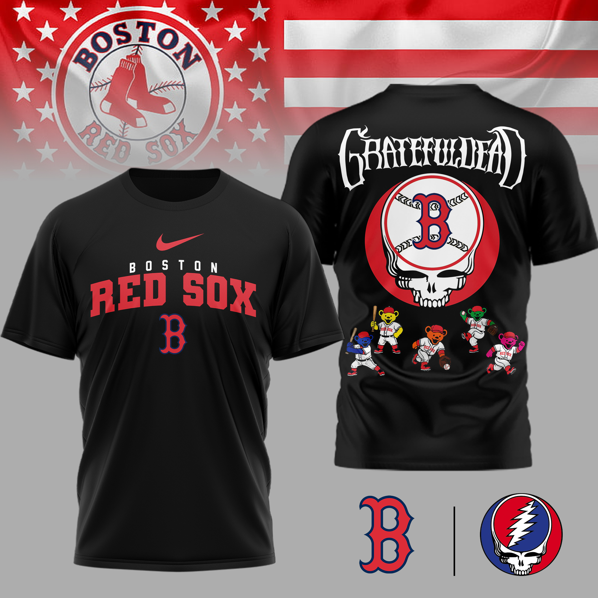 Boston Red Sox | Premium MLB Deadhead 3D Shirt TTH2105167