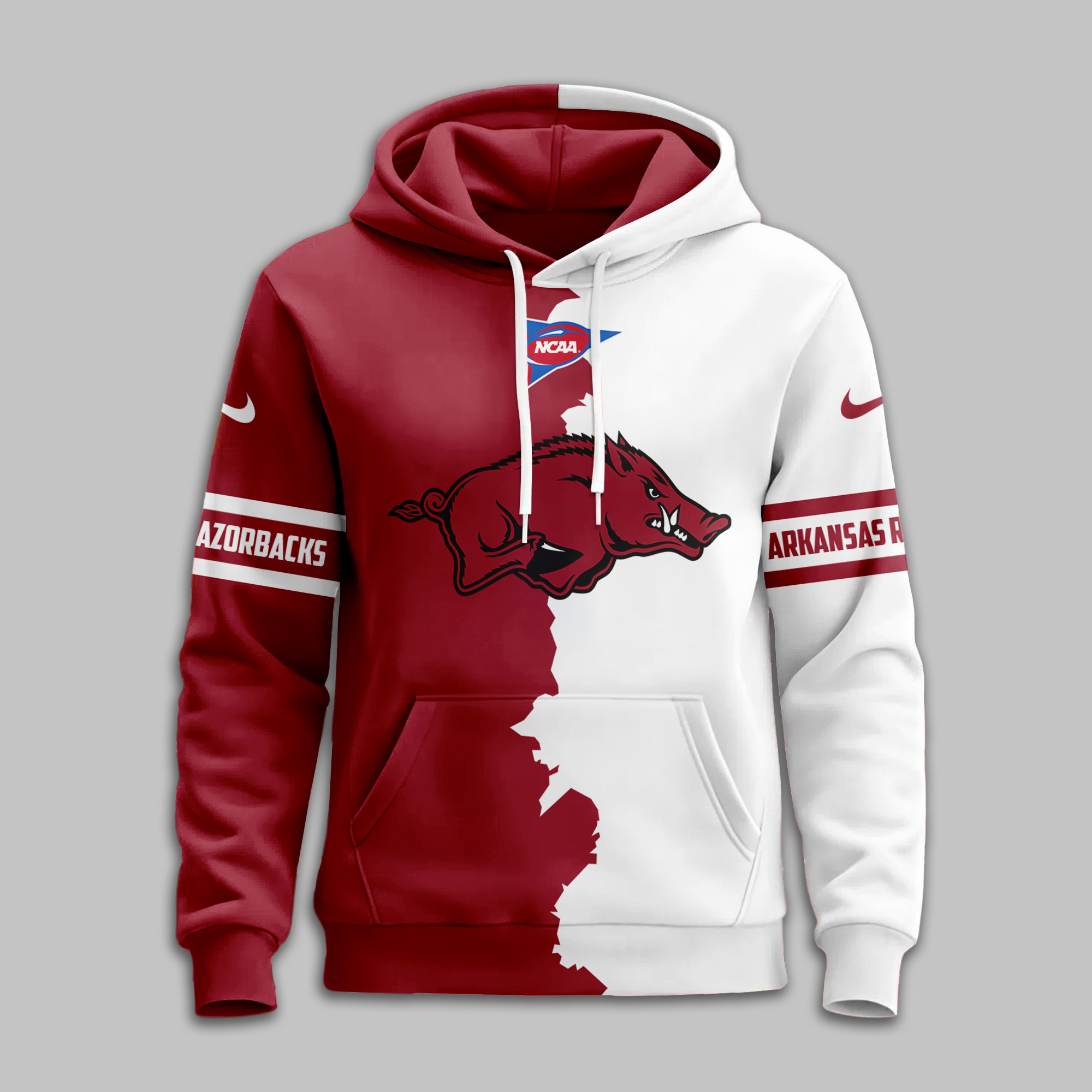 Arkansas Razorbacks | Premium NCAA Warrior Spirit Personalized Hoodie TTH2105170 - Image 2