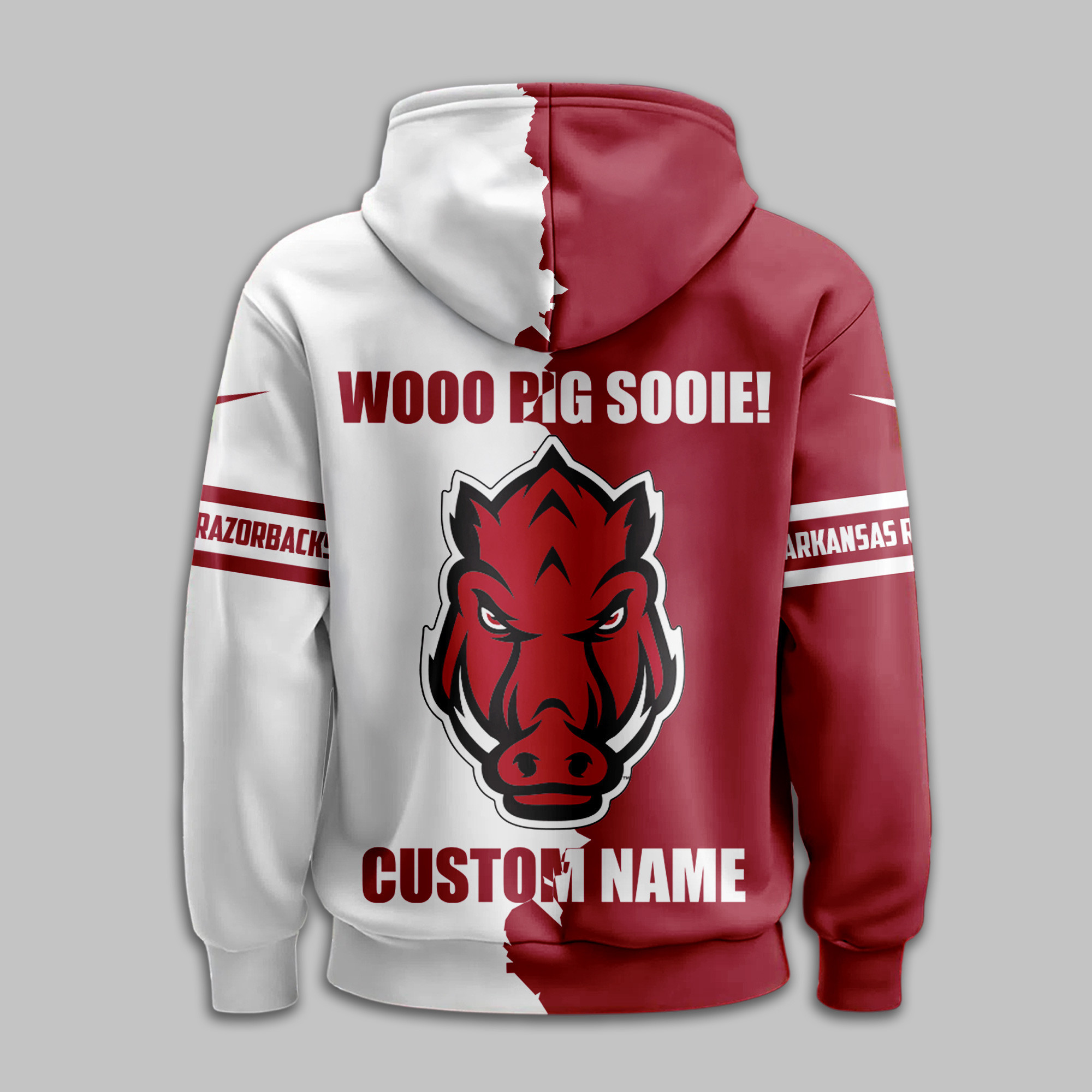 Arkansas Razorbacks | Premium NCAA Warrior Spirit Personalized Hoodie TTH2105170 - Image 3