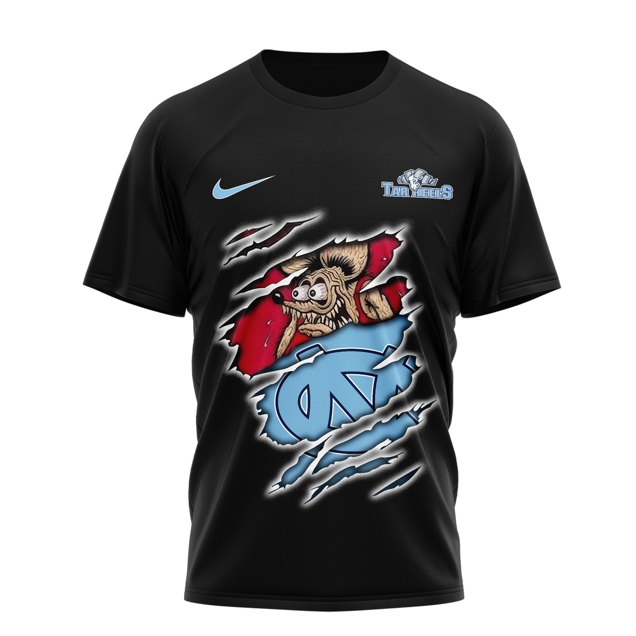 North Carolina Tar Heels | Premium NCAA Varsity Savage 3D Shirt TTH2105102