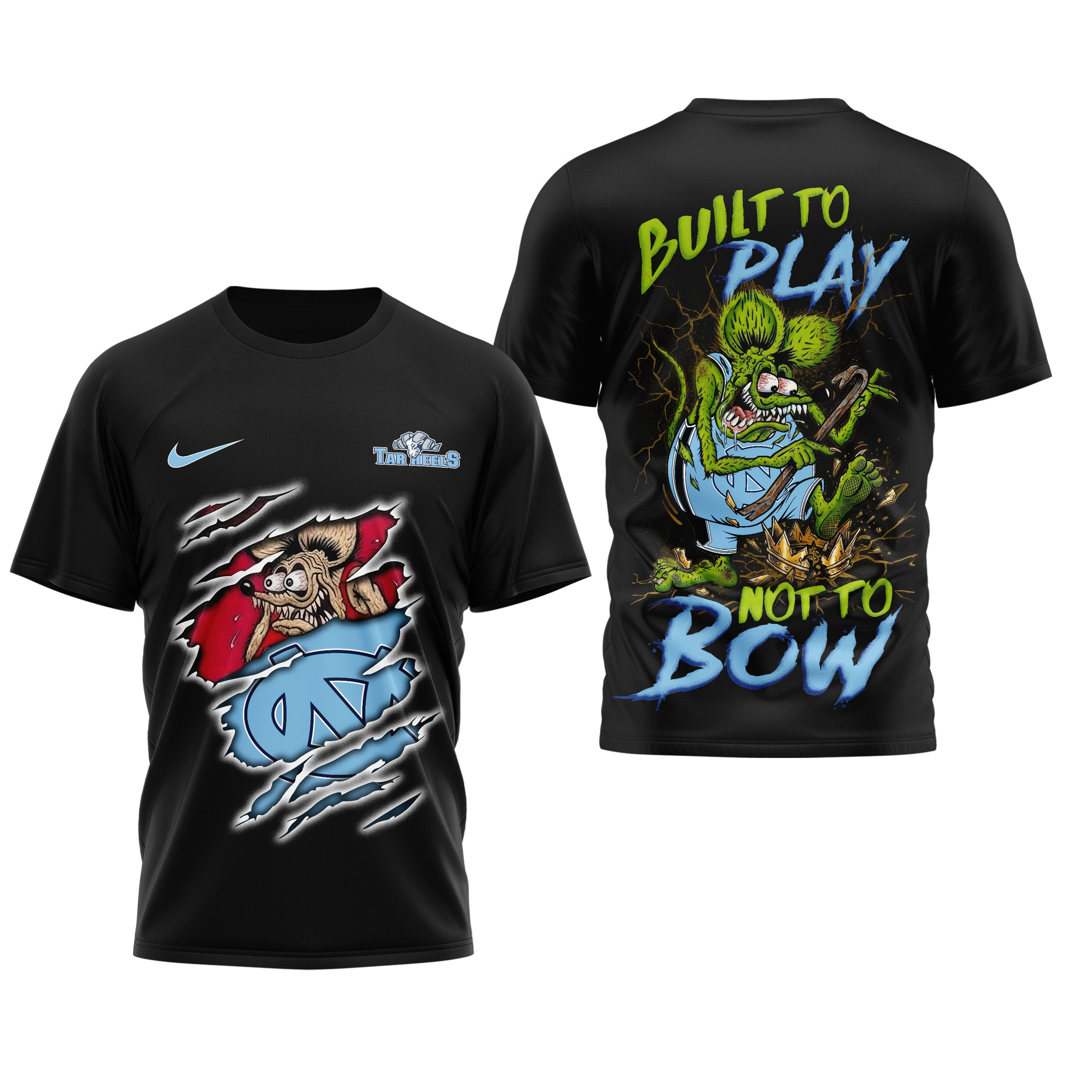 North Carolina Tar Heels | Premium NCAA Varsity Savage 3D Shirt TTH2105102 - Image 3