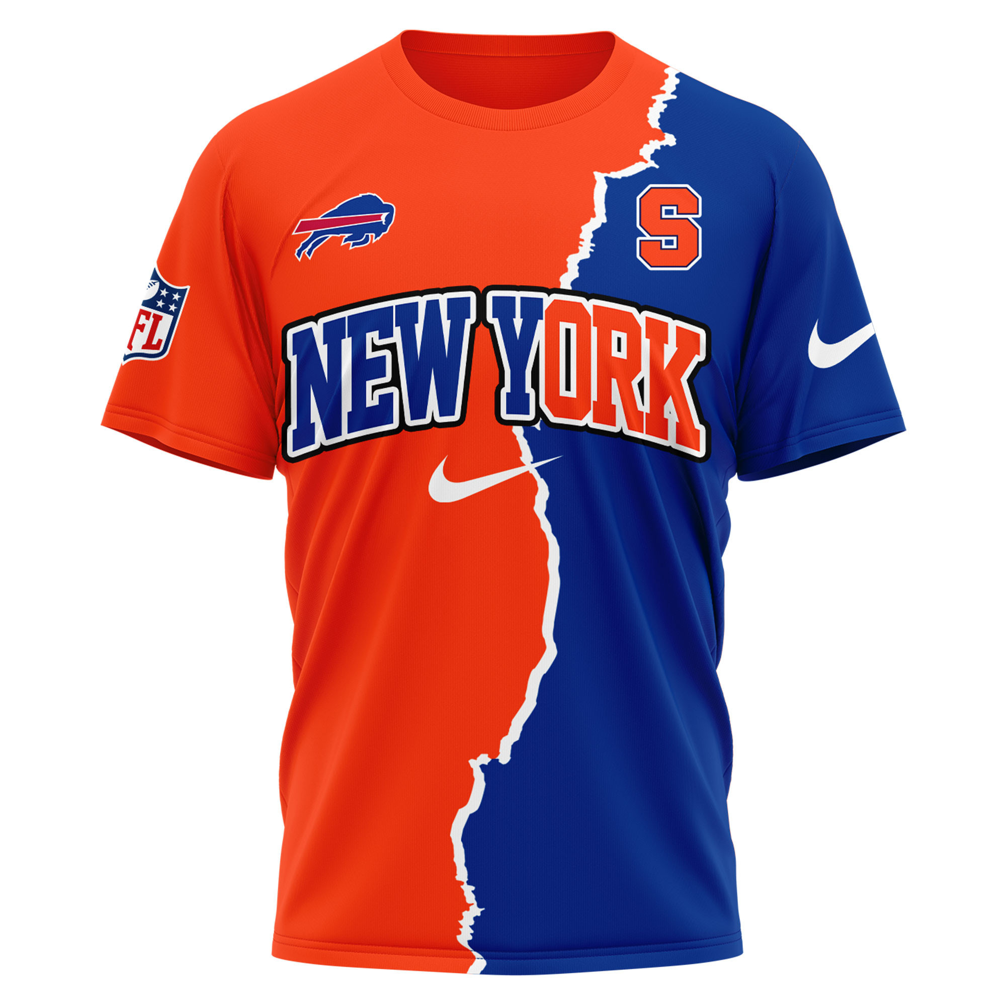 Buffalo Bills x Syracuse Orange | Premium NFL Team x NCAA Team Fusion 3D Shirt TTH2105192