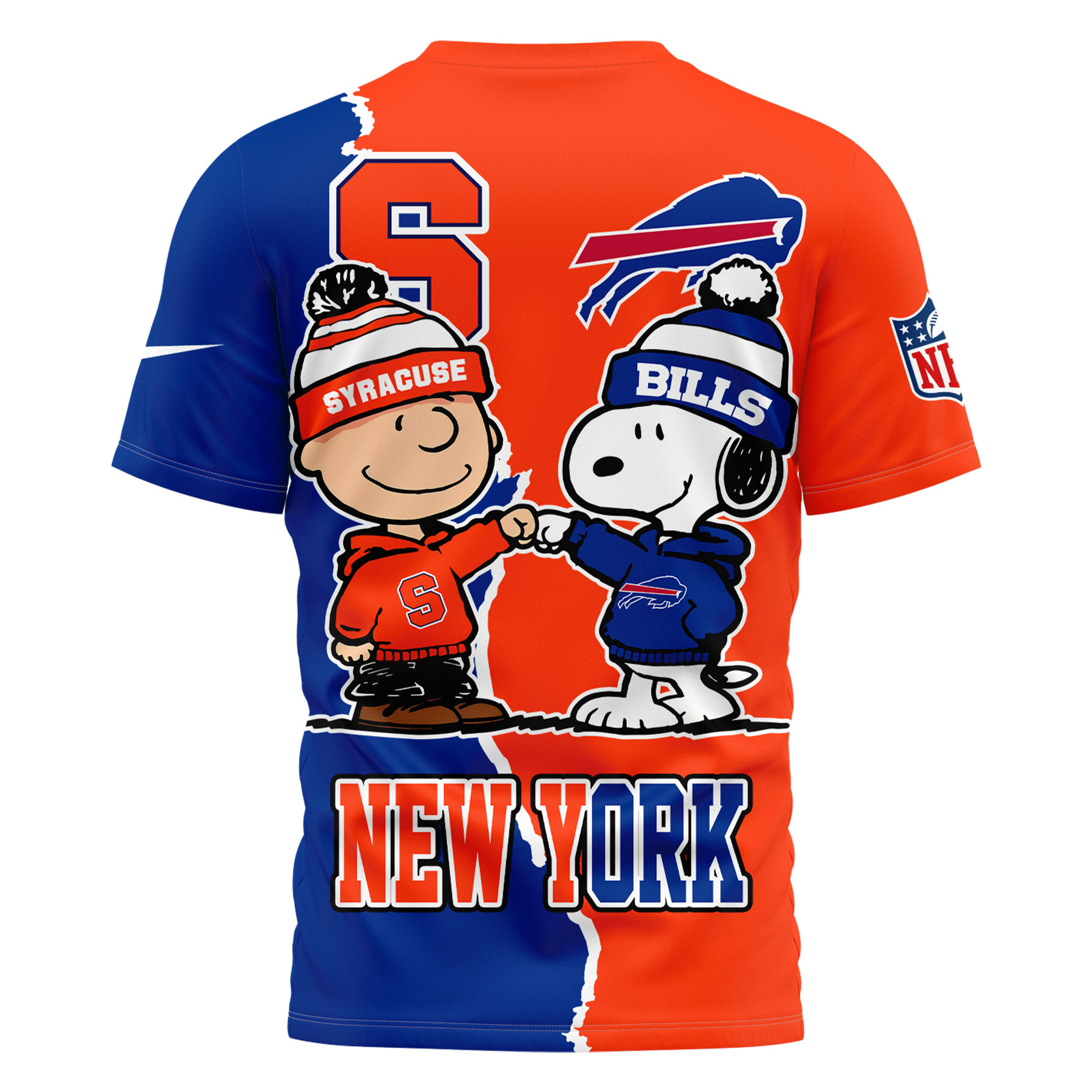 Buffalo Bills x Syracuse Orange | Premium NFL Team x NCAA Team Fusion 3D Shirt TTH2105192 - Image 2