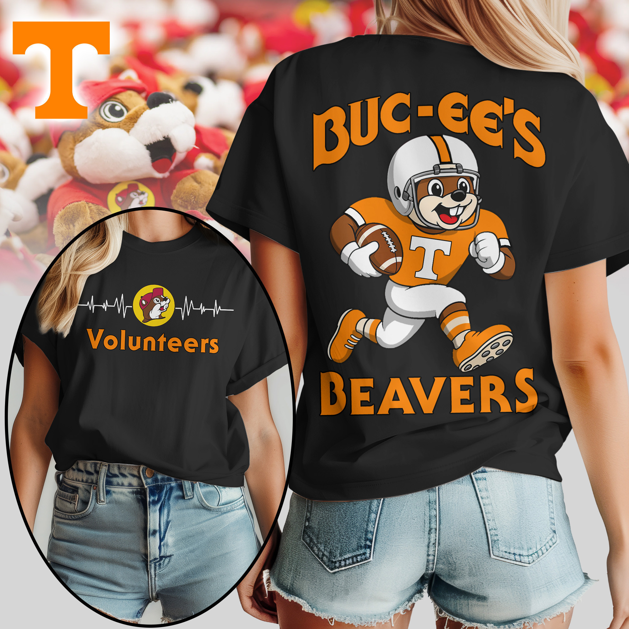 Tennessee Volunteers | Premium NCAA Buc-ee’s Beavers Women’s Shirt TTH2105134
