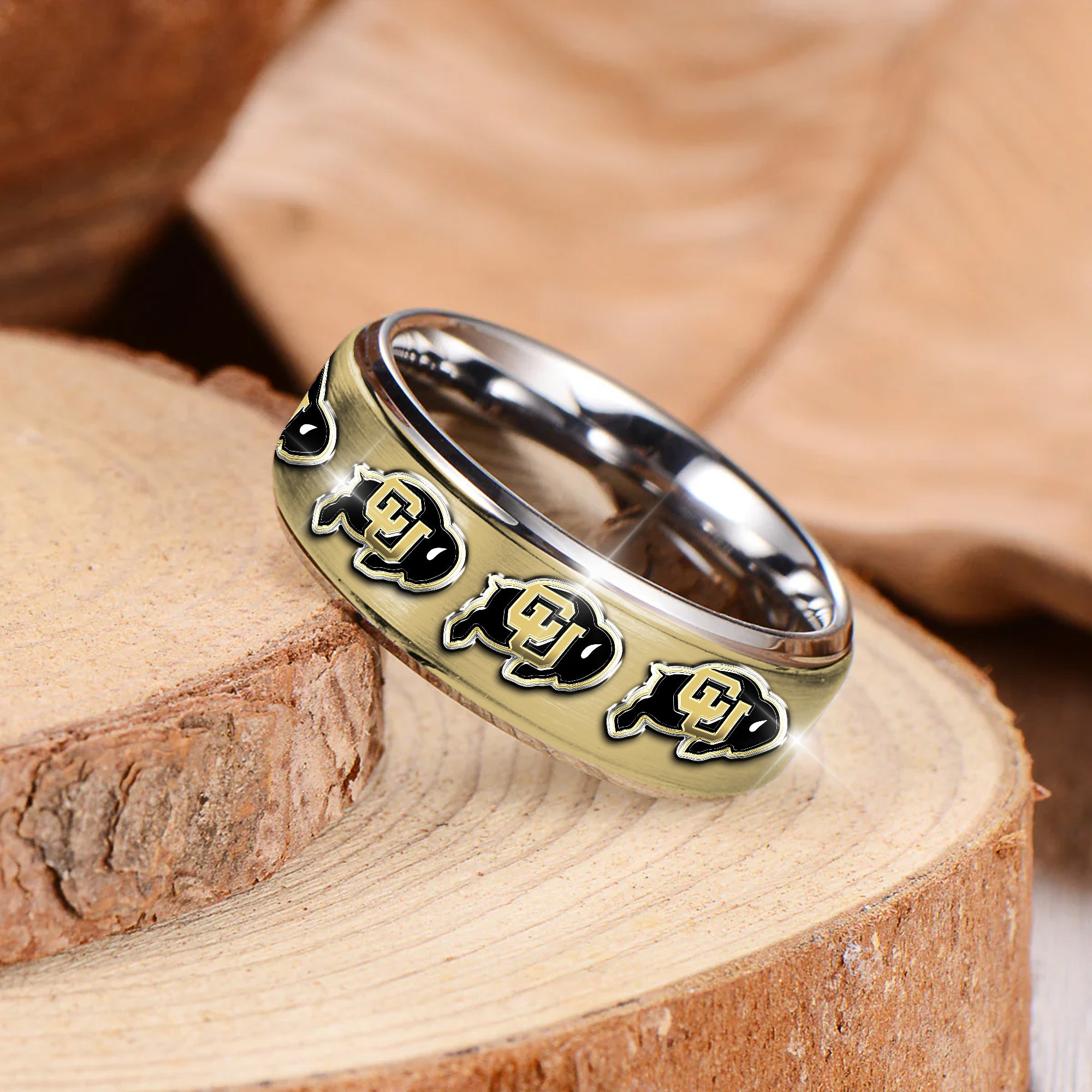 Colorado Buffaloes | Premium Silver Tungsten Ring TTH210589 - Image 2