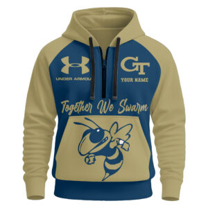 Georgia Tech Yellow Jackets | Premium NCAA Under Armour Halfzip Hoodie TTH2105109
