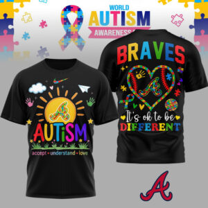 Atlanta Braves | Premium MLB Autism Acceptance 3D Shirt TTH2105151