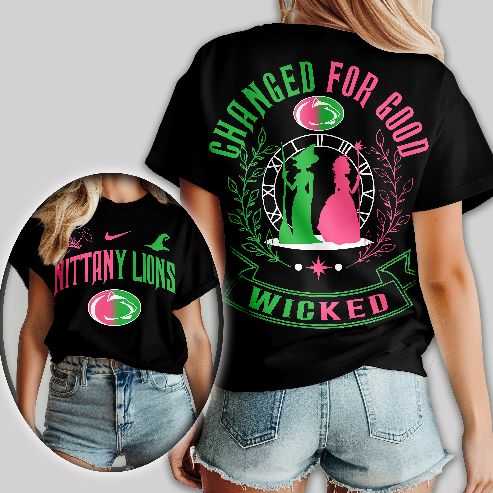 Penn State Nittany Lions | Premium NCAA Wicked Changed For Good Women Shirt TTH2105108