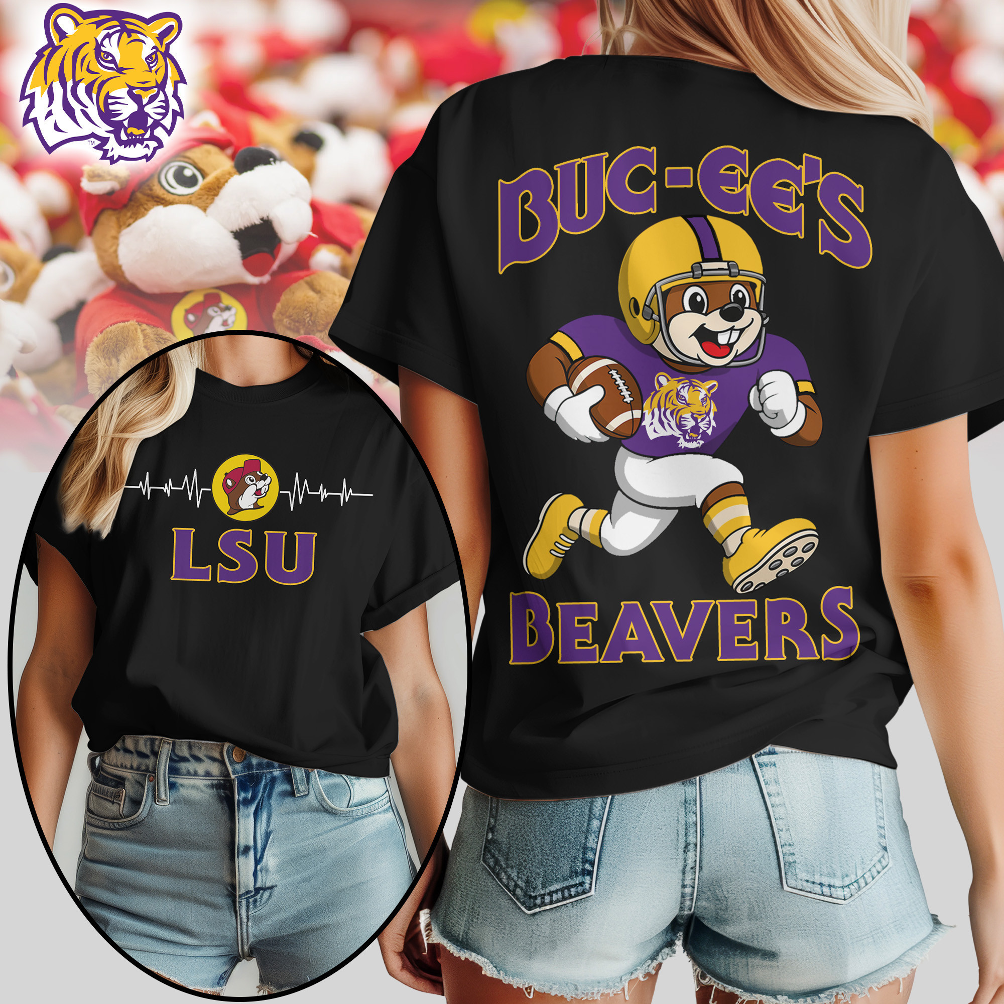 LSU Tigers | Premium NCAA Buc-ee’s Beavers Women’s Shirt TTH2105134