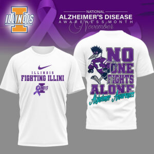 Illinois Fighting Illini | Premium NCAA Alzheimer Awareness November T-shirt TTH2105179