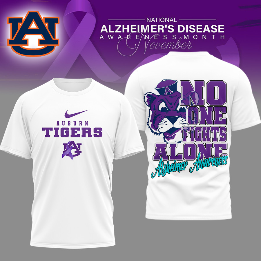 Auburn Tigers | Premium NCAA Alzheimer Awareness November T-shirt TTH2105179