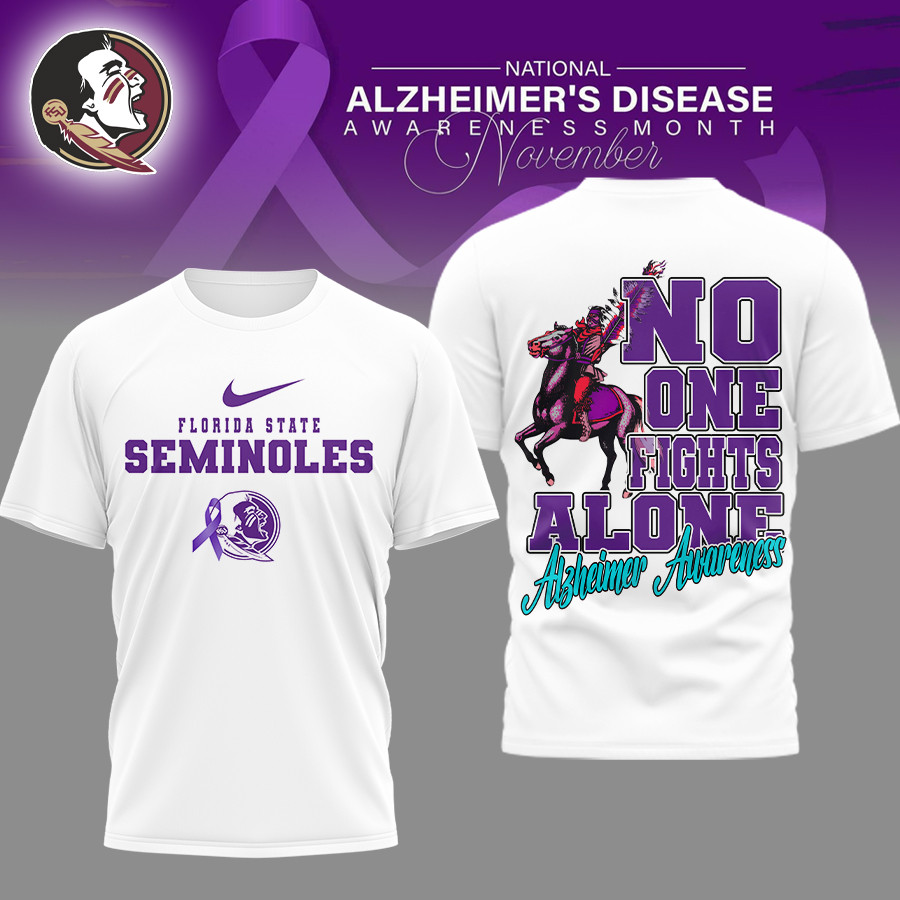 Florida State Seminoles | Premium NCAA Alzheimer Awareness November T-shirt TTH2105179