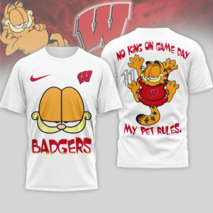 Wisconsin Badgers | Premium NCAA No King On Game Day 3D Shirt TTH2105164