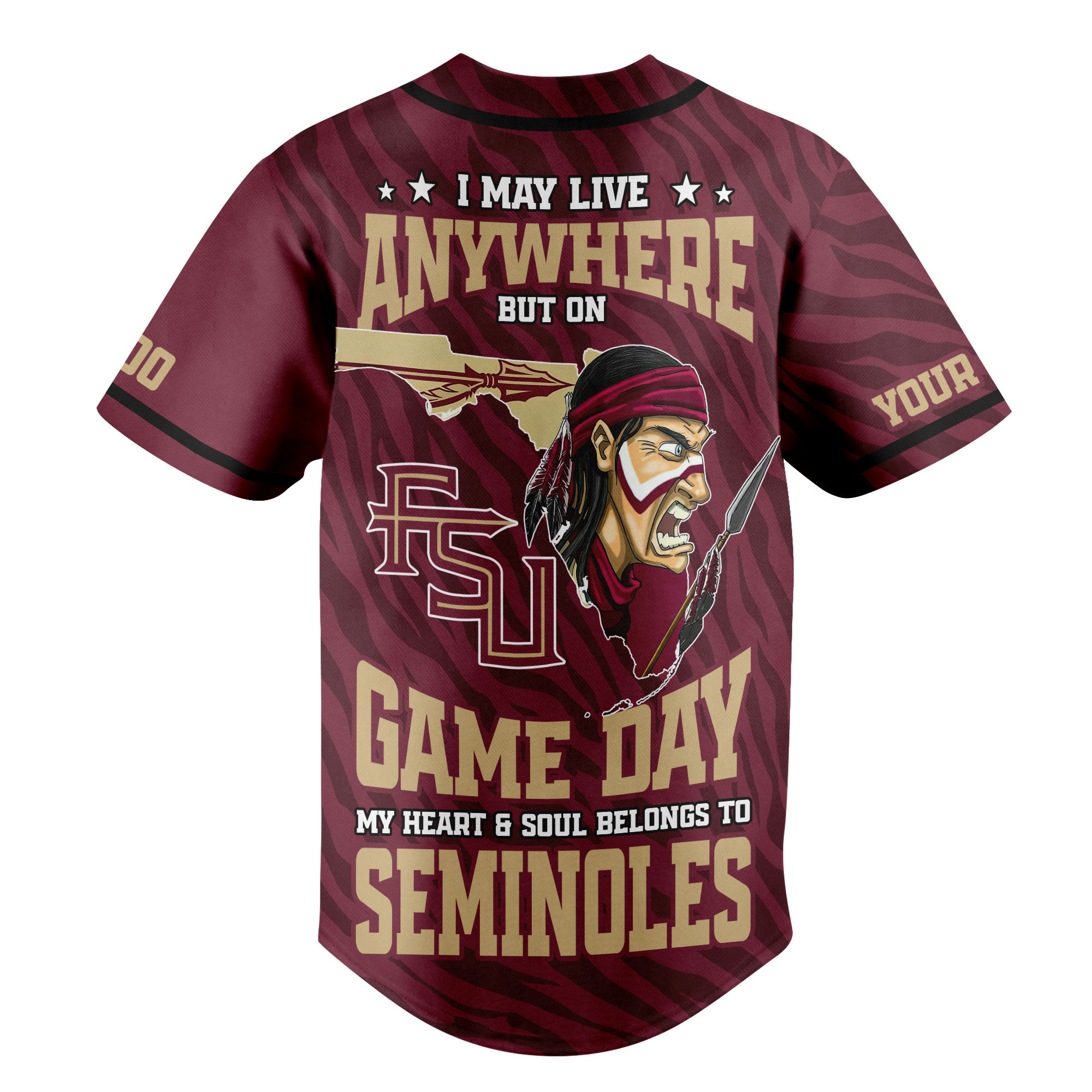 Florida State Seminoles | Premium Game Day Jersey Shirt TTH2105176 - Image 3