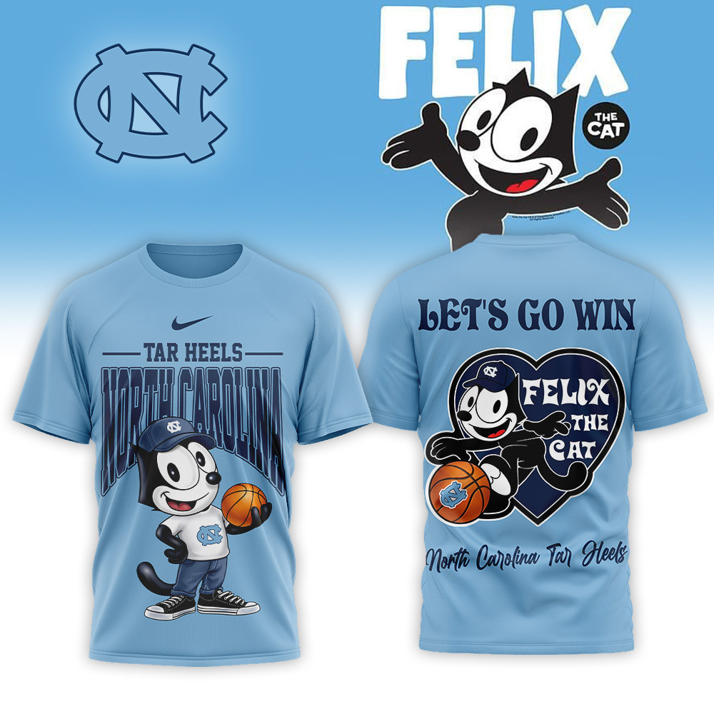 North Carolina Tar Heels | Premium NCAA Hoop Felix Classic 3D Shirt TTH210588 - Image 2
