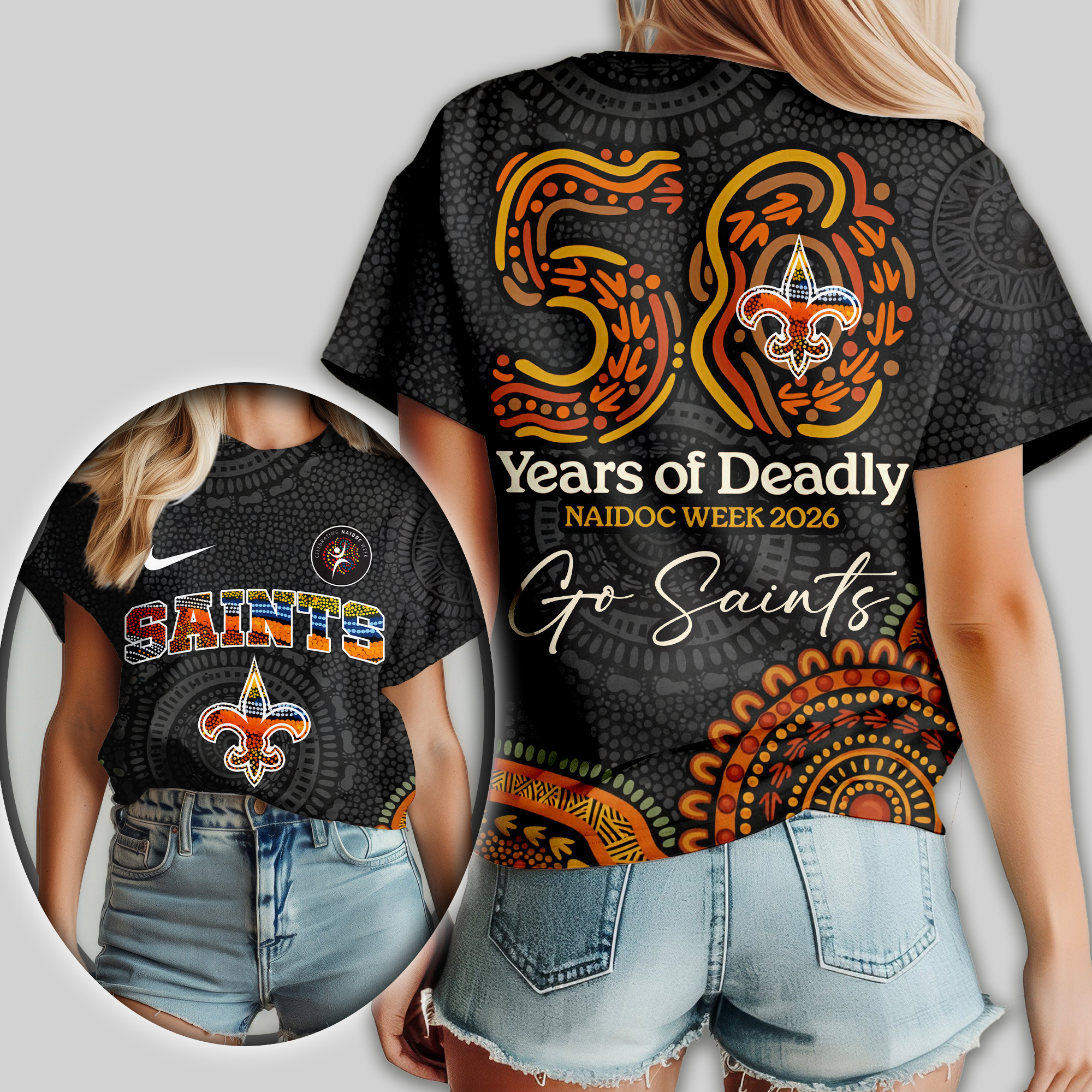 New Orleans Saints | Premium NFL Naidoc Week 2026 Women Shirt TTH2105138