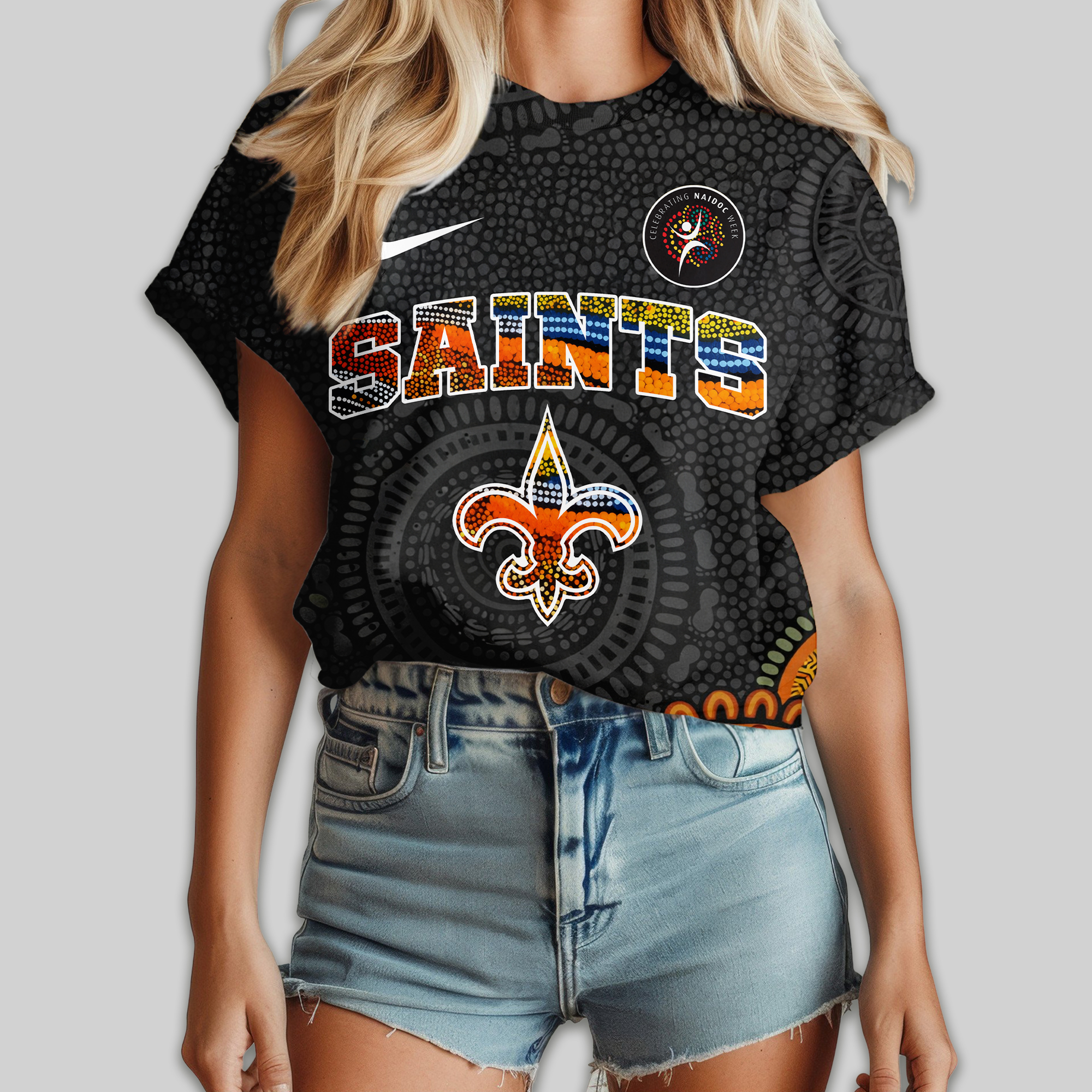 New Orleans Saints | Premium NFL Naidoc Week 2026 Women Shirt TTH2105138 - Image 3